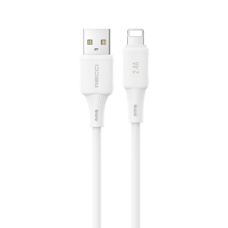 كيبل فوكس تك سيليكون USB إلى لايتننغ 2.4 أمبير - متر
