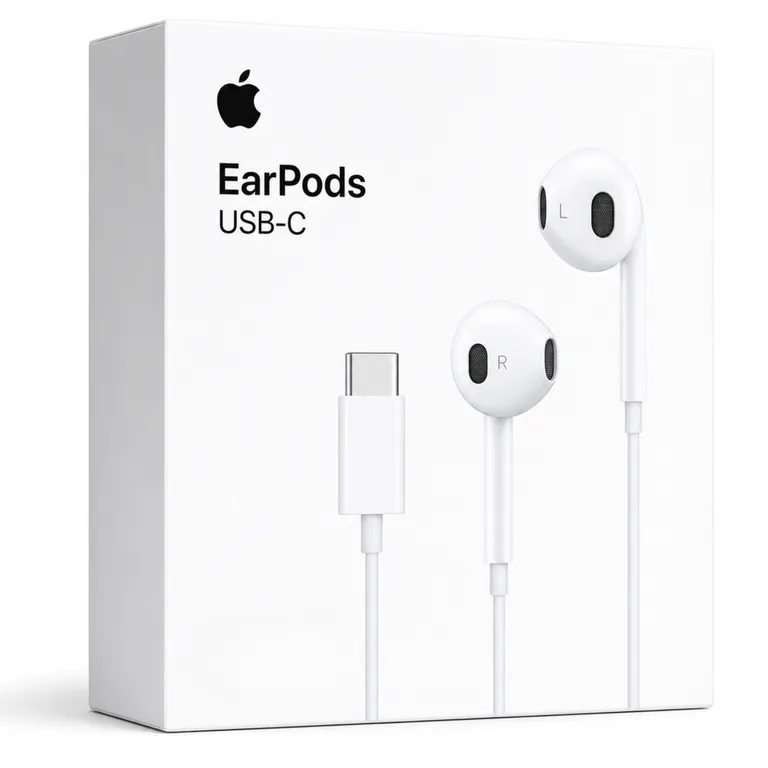 سماعات إيربودز سلكية USB-C بتغليف آبل